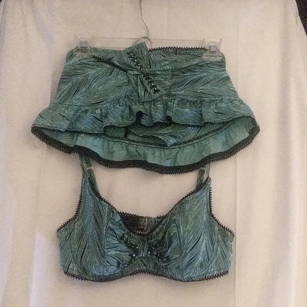 Betsy Johnson Swim LG top, XS bottom